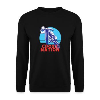 Cross Nation - Unisex Sweatshirt - black - Front - Alina (178cm) & Michal (187cm)