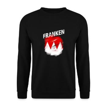 Franken - Unisex Pullover - Schwarz - Vorne - Alina (178cm) & Michal (187cm)