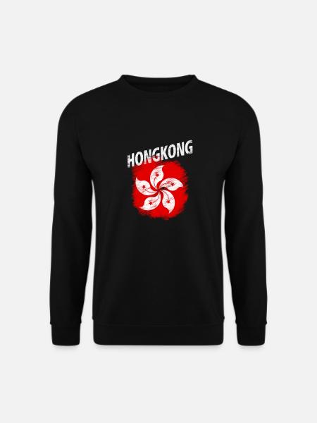 Hongkong - Unisex Pullover - Schwarz
