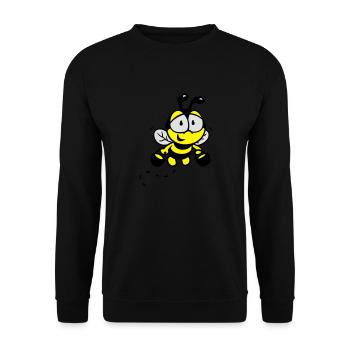 Abeille - Sweat-shirt Unisexe - noir - Devant - Alina (178cm) & Michal (187cm)