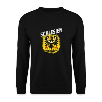 Schlesien - Unisex Pullover - Schwarz - Vorne - Alina (178cm) & Michal (187cm)