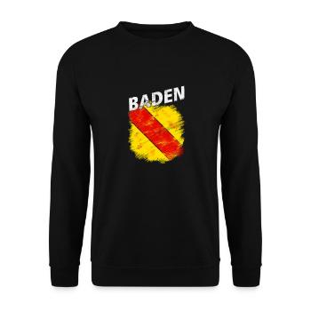 Baden - Unisex Pullover - Schwarz - Vorne - Alina (178cm) & Michal (187cm)