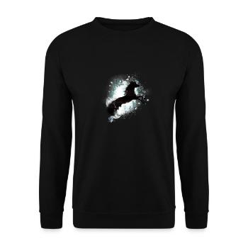 Free Spirit - Unisex Pullover - Schwarz - Vorne - Alina (178cm) & Michal (187cm)