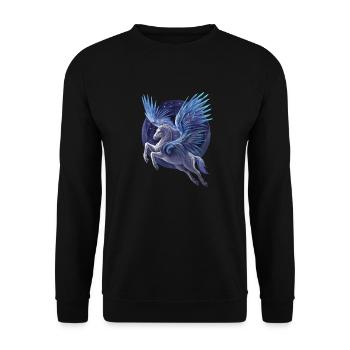 Pegasus - Sweat-shirt Unisexe - noir - Devant - Alina (178cm) & Michal (187cm)