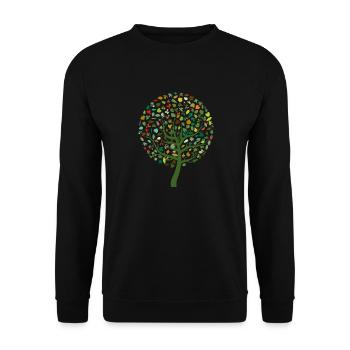 Natur - Unisex Pullover - Schwarz - Vorne - Alina (178cm) & Michal (187cm)