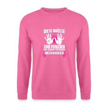 MECHANIKER - Brüste - Unisex Pullover - Pink - Vorne