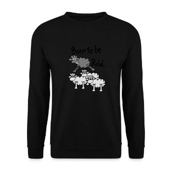 Born to be ... - Sweat-shirt Unisexe - noir - Devant - Alina (178cm) & Michal (187cm)