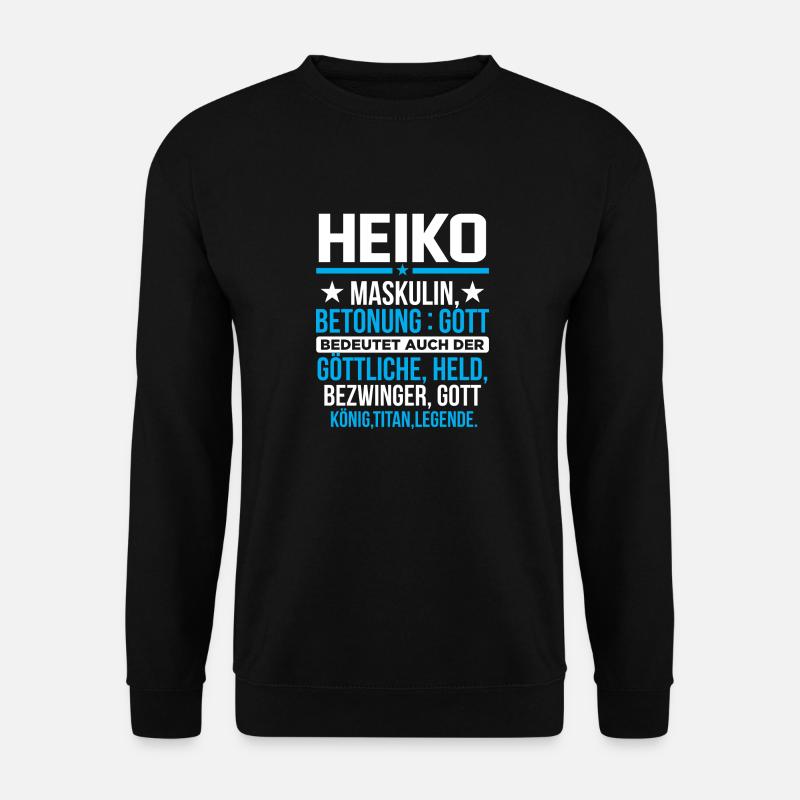 HEIKO - Titan - Unisex Pullover - Schwarz