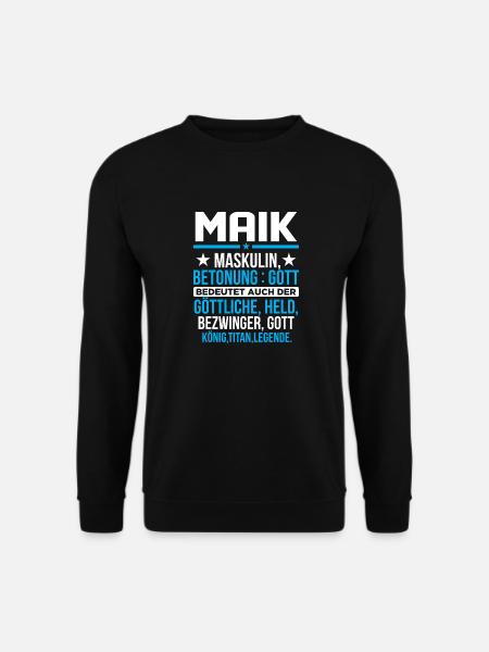 MAIK - Titan - Unisex Pullover - Schwarz