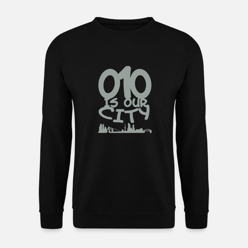 010 is our city - Unisex Sweatshirt - black