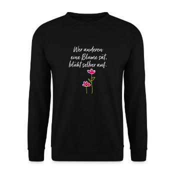 Gartenarbeit Geschenk Gärtner Hobbygärtner - Unisex Pullover - Schwarz - Vorne - Alina (178cm) & Michal (187cm)