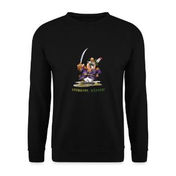 Antreten zum Schützenfest! - Unisex Pullover - Schwarz - Vorne - Alina (178cm) & Michal (187cm)