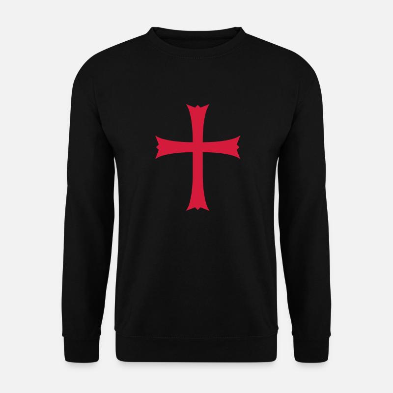 kreuzritter kirche symbol kreuz jesus christus chr - Unisex Pullover - Schwarz