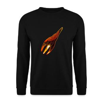 Psy Rocket - Unisex Pullover - Schwarz - Vorne - Alina (178cm) & Michal (187cm)