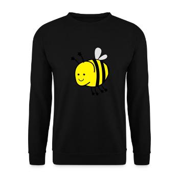 lustige_biene - Sweat-shirt Unisexe - noir - Devant - Alina (178cm) & Michal (187cm)