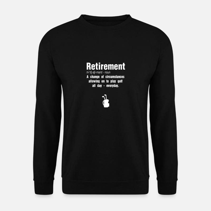 Lustiger Ruhestands-Geschenk-Golf-Spieler-Golfspieler - Unisex Pullover - Schwarz