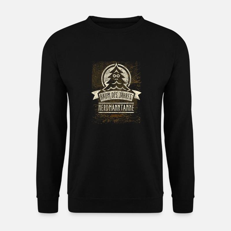 Nerdmanntanne Nerd T-Shirt für Geeks - Unisex Pullover - Schwarz