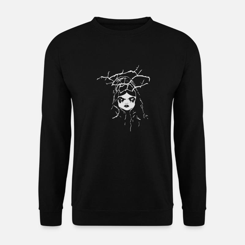 creepy dollface - Unisex Pullover - Schwarz