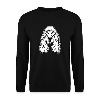 Cocker Spaniel - Sweat-shirt Unisexe - noir - Devant - Alina (178cm) & Michal (187cm)