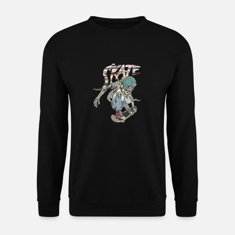 Skate Skull - Unisex Sweatshirt - black