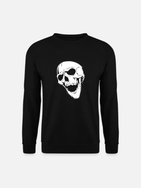 crying skull - Unisex Pullover - Schwarz