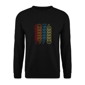 1976 - Unisex Sweatshirt - black - Front - Alina (178cm) & Michal (187cm)