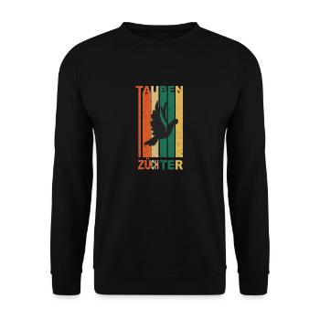 Pigeon breeders - Unisex Sweatshirt - black - Front - Alina (178cm) & Michal (187cm)