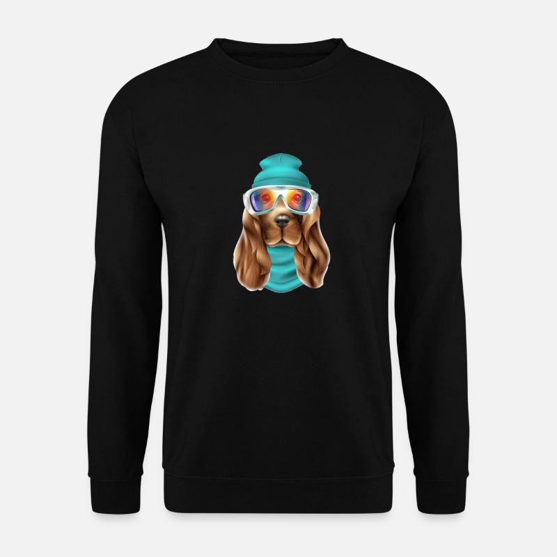 Cool Dog, Winter Edition, Funny, LIMITED - Sweat-shirt Unisexe - noir