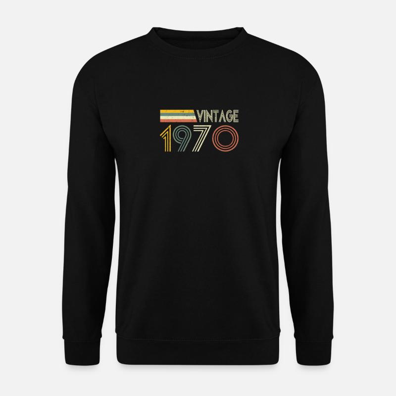 Geboren 1970 Geschenkidee - Unisex Pullover - Schwarz