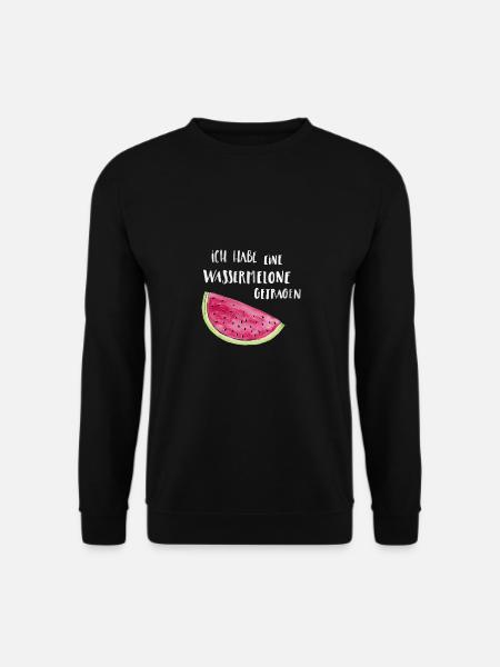 Ich habe eine Wassermelone getragen hell - Unisex Pullover - Schwarz