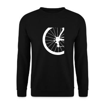 Tire bike mountain road bike gift - Unisex Sweatshirt - black - Front - Alina (178cm) & Michal (187cm)