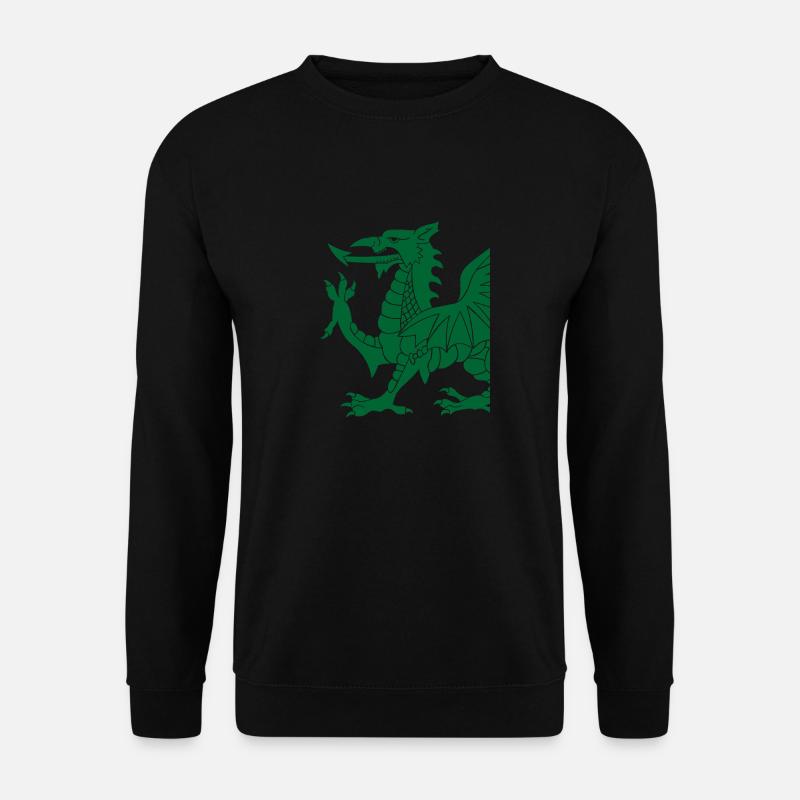Walisischer Drache - Unisex Pullover - Schwarz