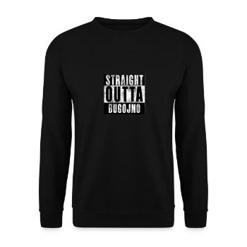 Tout droit sorti de Bugojno | Bosna Bosnie Balkan Yugo - Sweat-shirt Unisexe - noir - Devant - Alina (178cm) & Michal (187cm)