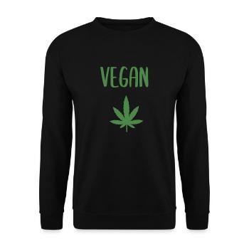 VERT VEGAN - Sweat-shirt Unisexe - noir - Devant - Alina (178cm) & Michal (187cm)