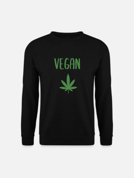 VEGAN GREEN - Unisex Sweatshirt - black
