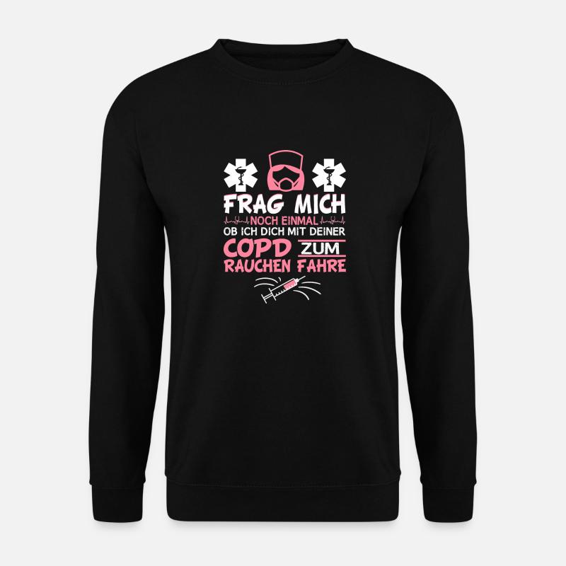 Lustiger Krankenschwester Spruch Ausbildung Pflege - Unisex Pullover - Schwarz