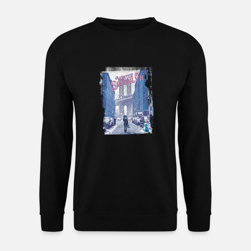 WINTER IN BROOKLYN - Unisex Pullover - Schwarz