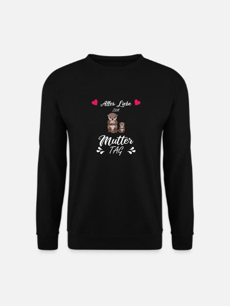 Alles liebe zum Muttertag weiß - Unisex Pullover - Schwarz