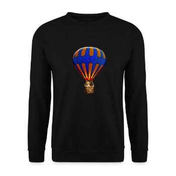Montgolfière 3 - Sweat-shirt Unisexe - noir - Devant - Alina (178cm) & Michal (187cm)