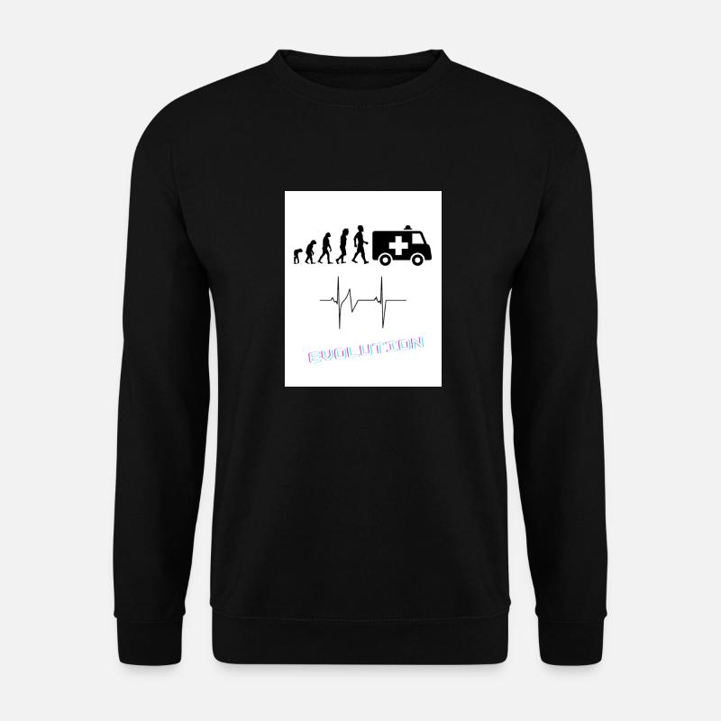 Evolution in the rescue service - Unisex Sweatshirt - black