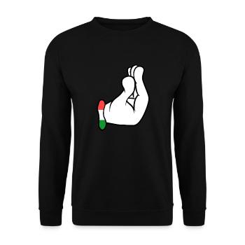 Italien - Unisex Pullover - Schwarz - Vorne - Alina (178cm) & Michal (187cm)
