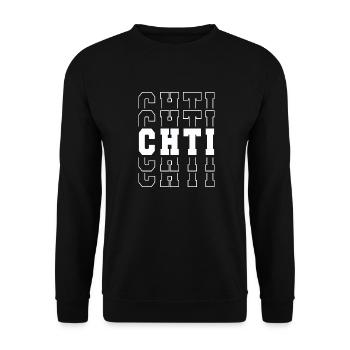 Ch 'ti Geschenk Stolz Humor chti Mann Frau - Unisex Pullover - Schwarz - Vorne - Alina (178cm) & Michal (187cm)