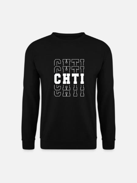 Ch 'ti Geschenk Stolz Humor chti Mann Frau - Unisex Pullover - Schwarz