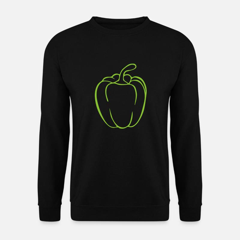 Green Pepper t-shirt - Unisex Sweatshirt - black