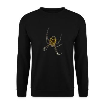 spider - Unisex Pullover - Schwarz - Vorne - Alina (178cm) & Michal (187cm)