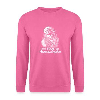 Der Rest ist Hausaufgabe | Busch Lehrer Lämpel - Unisex Pullover - Pink - Vorne