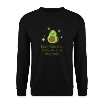 Funny Saying Pregnancy Cute Newborn Baby - Unisex Sweatshirt - black - Front - Alina (178cm) & Michal (187cm)