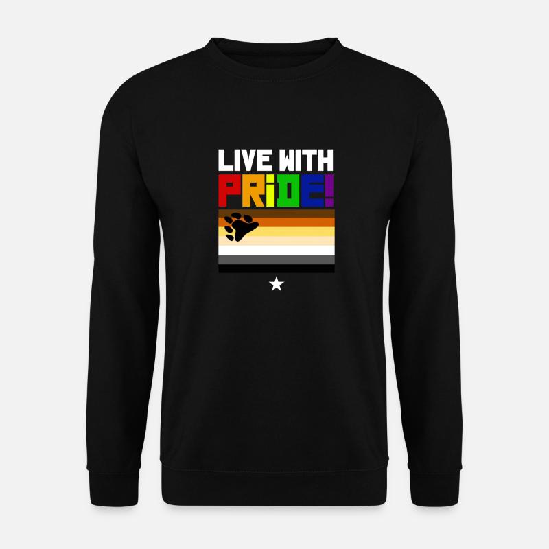 Gay bear pride bear flag - Unisex Sweatshirt - black