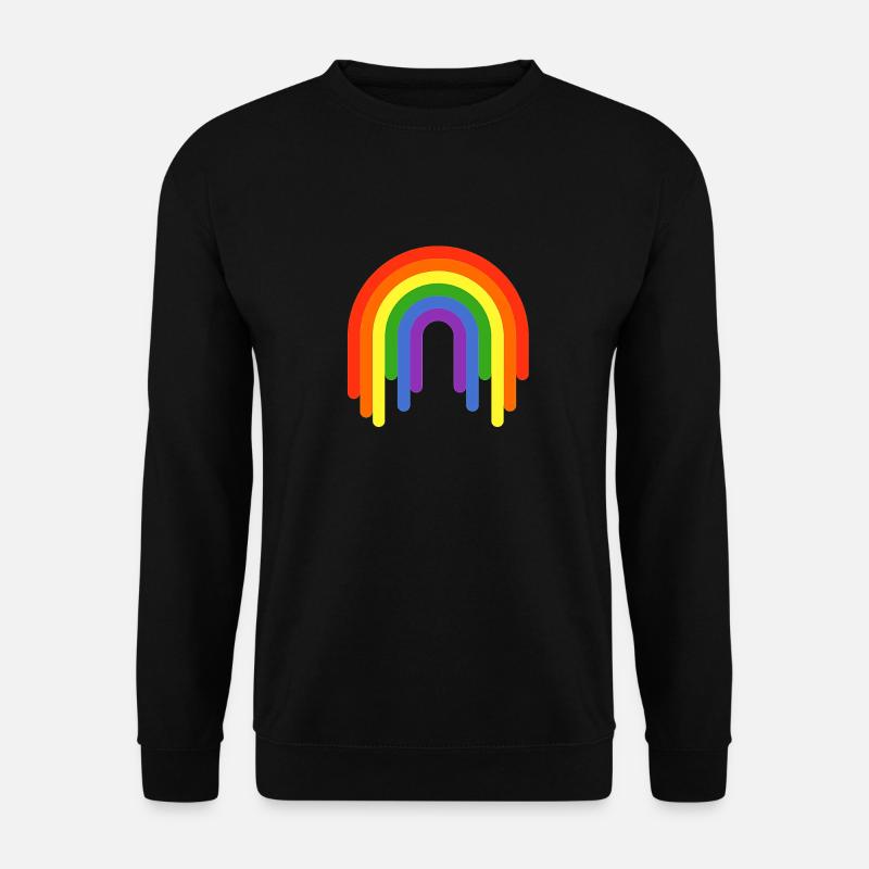 Regenbogen - Unisex Pullover - Schwarz