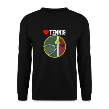 Tennis - Sweat-shirt Unisexe - noir - Devant - Alina (178cm) & Michal (187cm)